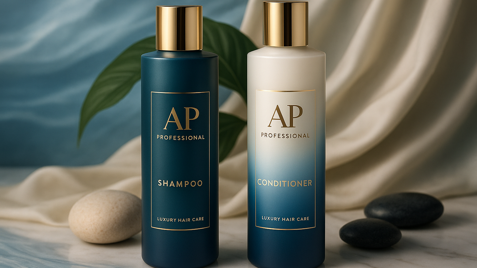 AP PROFESSIONAL SHAMPOO & CONDITIONER WITH AWESOME BACKGROUND
